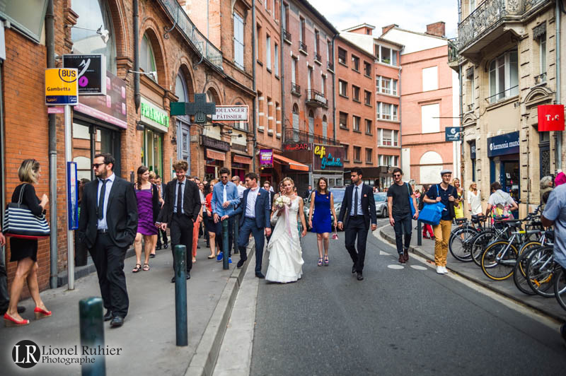 photographe mariage rues toulouse